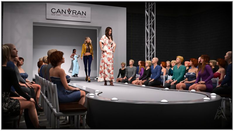 Fashion Catwalk
A lot of people are there at the Fashion Catwalk that day in 2020.

Lady Florence Hair by Neftis3D (Daz3D)
Jaycee Complete Pack for Teen Josie 6 by 3D Universe  (Daz3D)
Fashion Catwalk by Predatron (Daz3D)
Newport Outfit for Genesis 2 Male(s) by Mada and Sarsa (Daz3D)
FW Lucille by Fred Winkler Art (Daz3D)
Corvidae Dress for Genesis 2 Female(s) by Mada and Sarsa (Daz3D)
Choko Hair for Genesis 2 Female(s) by goldtassel (Daz3D)
Pixie Hair For Genesis 3 Female(s), Genesis 2 Female(s) And Victoria 4 by SWAM (Daz3D)
Brian Hair for Genesis 2 Male(s) by SloshWerks (Daz3D)
Seema Hair for Genesis 3 Female(s) by SWAM (Daz3D)
Two Phased Bob for Genesis 2 & Genesis 3 Female(s) by goldtassel (Daz3D)
RY Charlene HD for Victoria 8 by Raiya (Daz3D)
Cafe Curls for Genesis 8 Female(s) by goldtassel (Daz3D)
Leda HD for Genesis 8 Female by Mousso (Daz3D)
X-Fashion Sophisticated Jacket Outfit by xtrart-3d (Daz3D)
dForce Halcyon Days Outfit for Genesis 8 Female(s) by 3D-GHDesign and sade (Daz3D)
V4 Highheels by Truform (freebie)

Daz Studio Iray render.
Keywords: fashion catwalk female