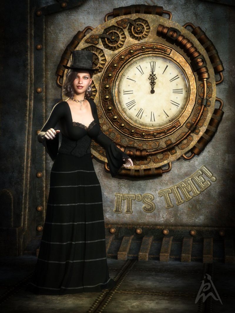It's Time Again!
It's time again! Oh No! Not again!

The item that I won 'dforce - Steamstress - Genesis 8 by Kaleya' it 's really fun to work with.

Daz Studio Render
Keywords: clock time steampunk