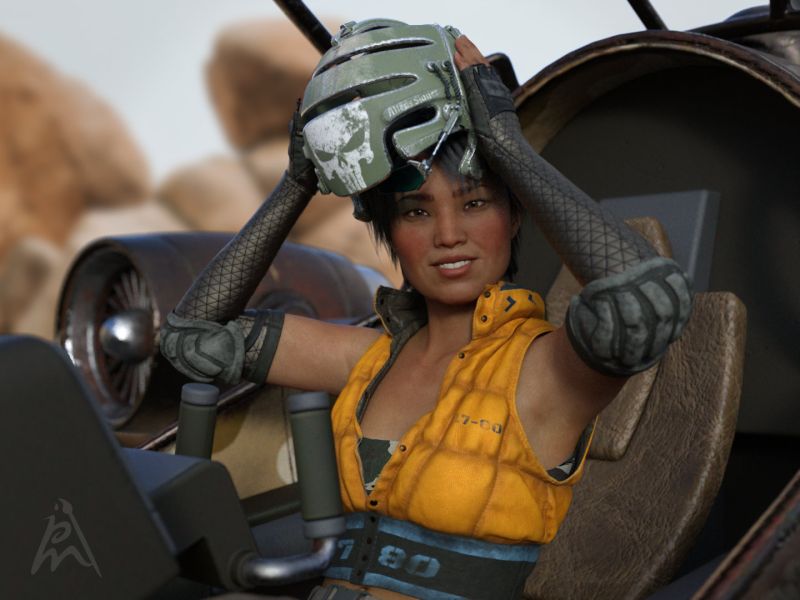 Sevin Arrived
Sevin landed.
Keywords: female sci-fi helmet