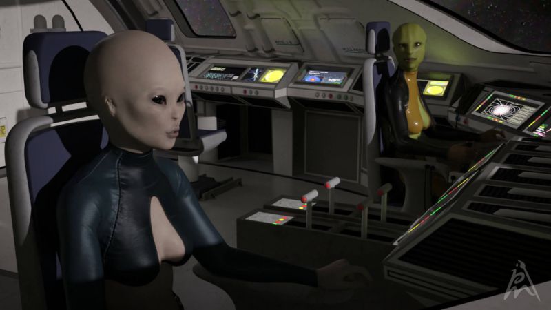 Journey to Zecury
Ashai and Etta in their spaceship on the way to the planet Zecury.

Items used:
Ashai for Genesis 8 and 8.1 Female (RenderHub)
Etta for Genesis 8 and 8.1 Female (RenderHub)
HeroShip Cockpit by 3-D-C by 3-d-c (Renderosity)
Inline Bodysuit Genesis 8 and 8.1F by lilflame (Renderosity)
Vision for Inline Bodysuit Genesis 8 and 8.1F by lilflame (Renderosity)
Poses by Petege

Keywords: sci-fi spaceship