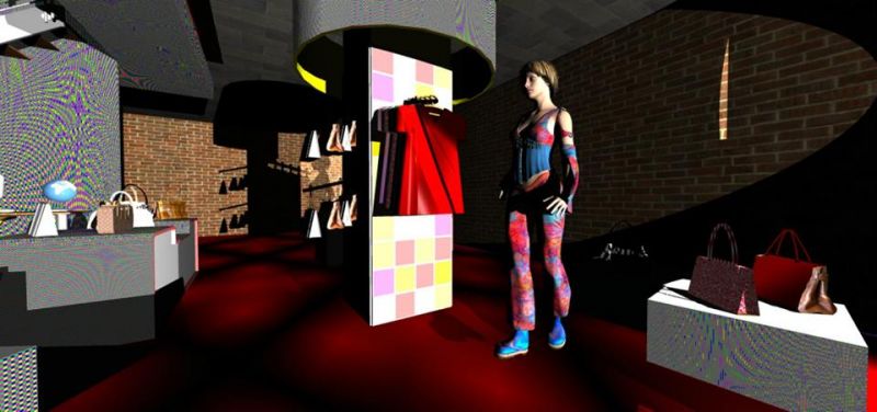 Launok's Fashion Shop (Interior)
My own created shop done in Sketchup.  Models are from the Sketchup warehouse. Genesis character.

Bryce 7 Render.
Keywords: 3D Scene