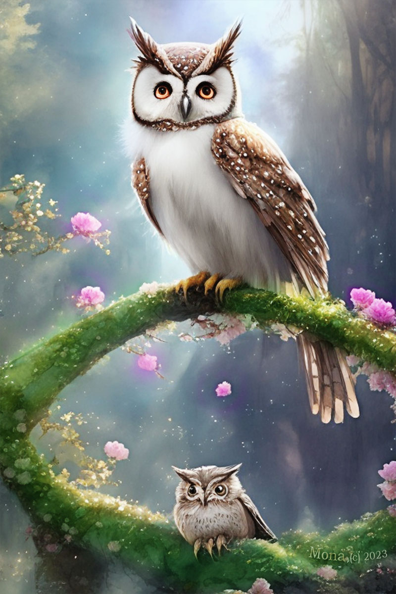 Die Eulen
AI Generated und Photoshop
