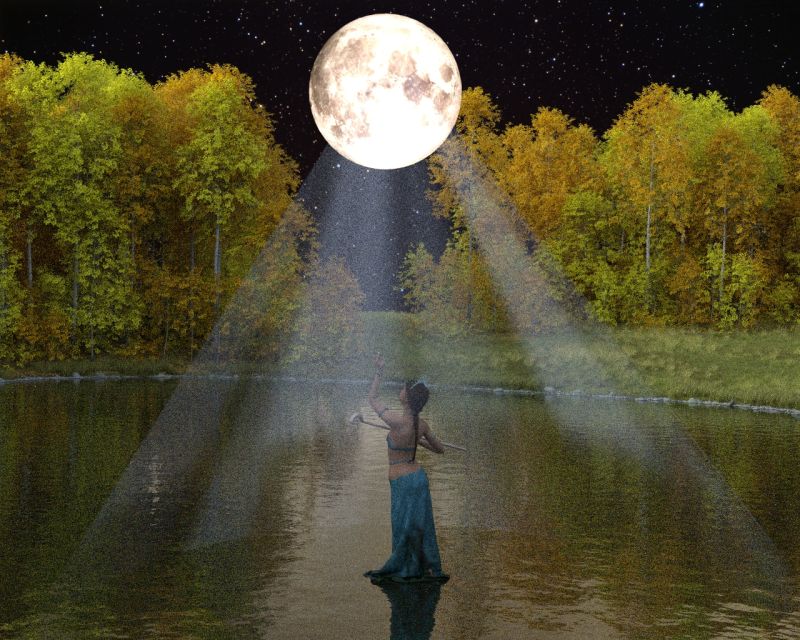 attracted by the moon
Made only with Daz Studio, no postwork, no AI.

Keywords: moon