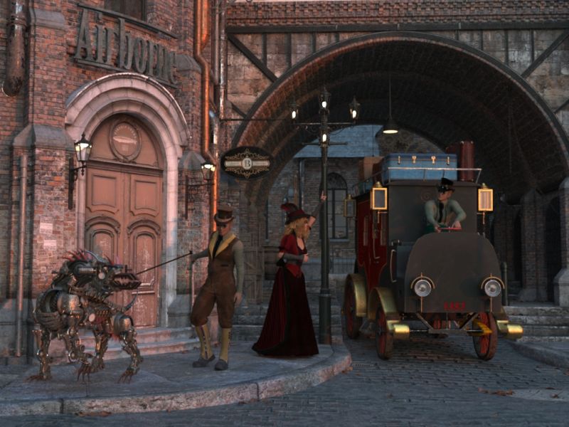 Steampunk daily life
