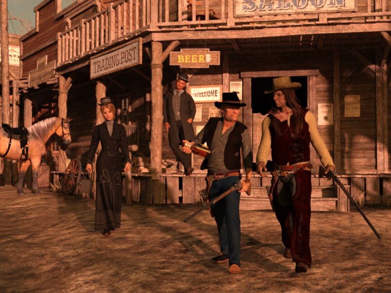 Daily life in the Wild West
An Ordinary Day in the Old West
Keywords: wild west
