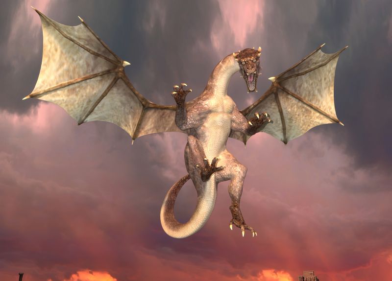 This Dragon Has Found You
Dragons are so hard to pose and place for me, yet they are an essential part of fantasy lore.  This one came out nice, I think.  
