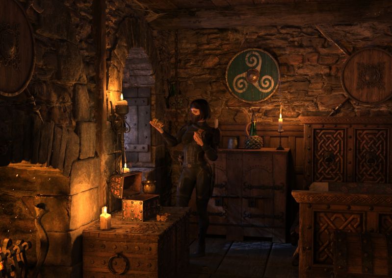 Gold For the Taking
The thief had followed the countess from her castle to this town to oversee the portioning of the kings due. The countess was know to often carry jewelry and gold with her on her journeys and the thief was here for some. Tonight there was a banquet that the countess was attending, so the thief slipped into her room when all was quiet here. The rumors were true and there was plenty of gold for the taking. She was disappointed that the countess had chosen to wear her jeweled necklace to the banquet, but this would be enough.
There was so much to admire, but time was growing short and it was time to get out the window and make a getaway. The thief made her choices and faded into the darkness.
