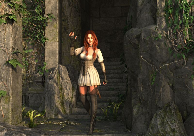 A young Valkyrie at the Castle - SAOTW winner 05/24/25
It's always nice to arrive somewhere and a person that has nothing to do with your money greets you with a smile.   This is a small scene taken from a larger image, but I like how the character has an innocent, happy feeling.
