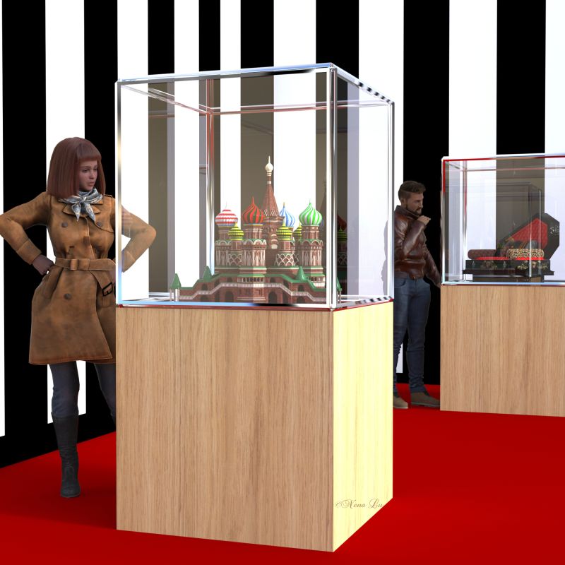 Exhibition - SAOTW winner 10/26/24
A freebie, the St. Basil Cathedral (to be found here), and a dark sofa (at renderosity) by Anniemation, shown in display cases (to be found at here) by PeTeGe
Her outfit Samantha Maxis' Berlin Outfit for Genesis 9 (renderhub)
His outfit Everyday Outfit for Genesis 8 Males (renderosity)
Keywords: exhibition people show